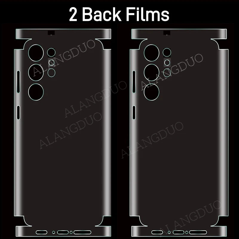 Front+Back Hydrogel Film For Samaung Galaxy S25 Ultra , S23 S24 Ultra , S25+ , S24+  Screen Protector Full Body HD Front Back