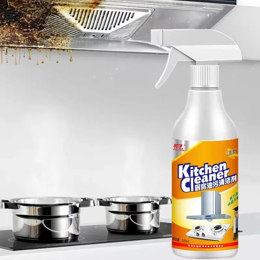 500ml Heavy Oil Cleaner Kitchen Oil Stain Powerful Degreaser Oil Stains Remover Cleaning Grills Oven Home Cooktop Cleaning Spray